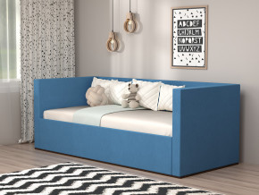 Кровать мягкая с подъёмным механизмом арт. 030 синий в Невьянске - nevyansk.magazinmebel.ru | фото