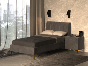 Кровать Рошаль 900 серый в Невьянске - nevyansk.magazinmebel.ru | фото - изображение 2