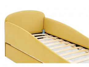 Кровать с ящиком Letmo горчичный (велюр) в Невьянске - nevyansk.magazinmebel.ru | фото - изображение 3
