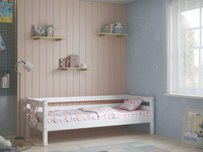 Кровать с задней защитой Соня Вариант 2 белая в Невьянске - nevyansk.magazinmebel.ru | фото