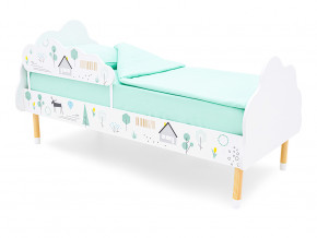 Кровать Stumpa Облако с бортиком рисунок Ферма в Невьянске - nevyansk.magazinmebel.ru | фото - изображение 1