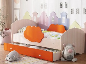 Кровать Тучка с ящиком дуб-оранж в Невьянске - nevyansk.magazinmebel.ru | фото