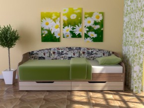 Кровать Юниор Тип 2 Микровелюр-марки 800х1600 в Невьянске - nevyansk.magazinmebel.ru | фото