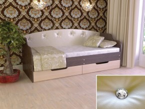 Кровать Юниор Тип 2 Венге/дуб молочный 800х1600 в Невьянске - nevyansk.magazinmebel.ru | фото