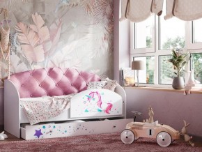 Кровать Звездочка с бортиком Белый-розовый в Невьянске - nevyansk.magazinmebel.ru | фото - изображение 1