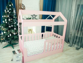 Кроватка-Домик без ящика розовая в Невьянске - nevyansk.magazinmebel.ru | фото