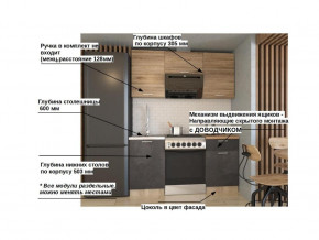 Кухонный гарнитур арт 13 Лофт 1600 мм в Невьянске - nevyansk.magazinmebel.ru | фото - изображение 2