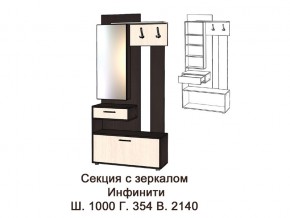 Секция с зеркалом в Невьянске - nevyansk.magazinmebel.ru | фото
