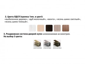 Шкаф-купе Акцент-Сим Д 1400-600 шимо тёмный в Невьянске - nevyansk.magazinmebel.ru | фото - изображение 3