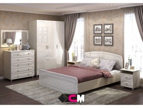 Спальня Виктория МДФ с большим комодом в Невьянске - nevyansk.magazinmebel.ru | фото