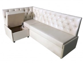 Угловой диван Призма со стяжками белый со спальным местом в Невьянске - nevyansk.magazinmebel.ru | фото - изображение 2